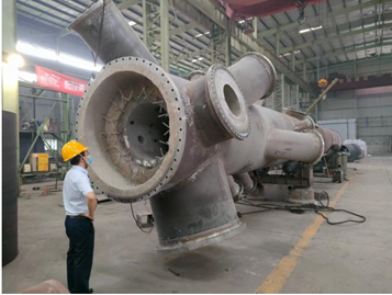 Reactor in welding hall