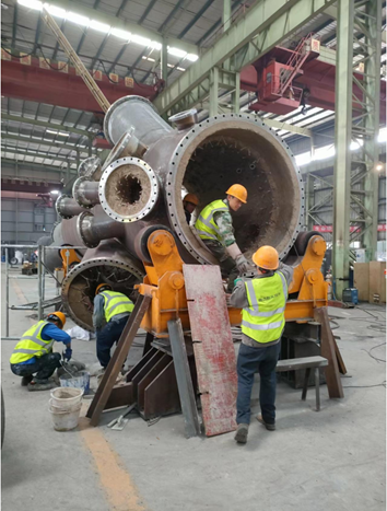 Reactor in progress at welding hall